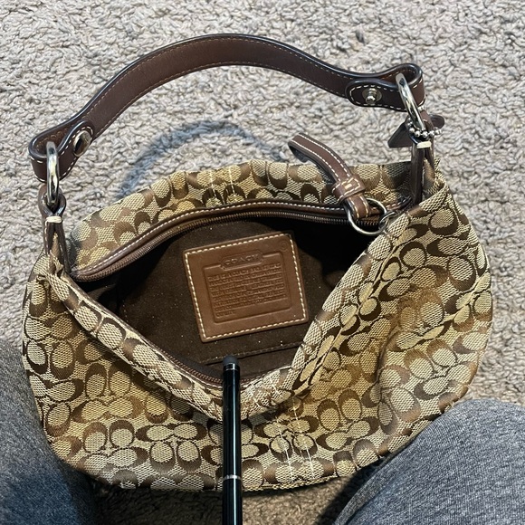 Coach Brown and Tan Mini Bag - Picture 4 of 7